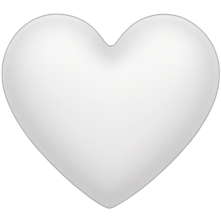 White heart emoji