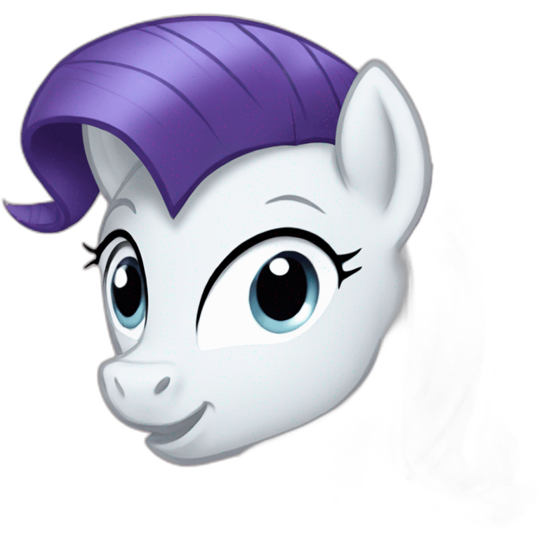 Rarity from mlp emoji love  emoji