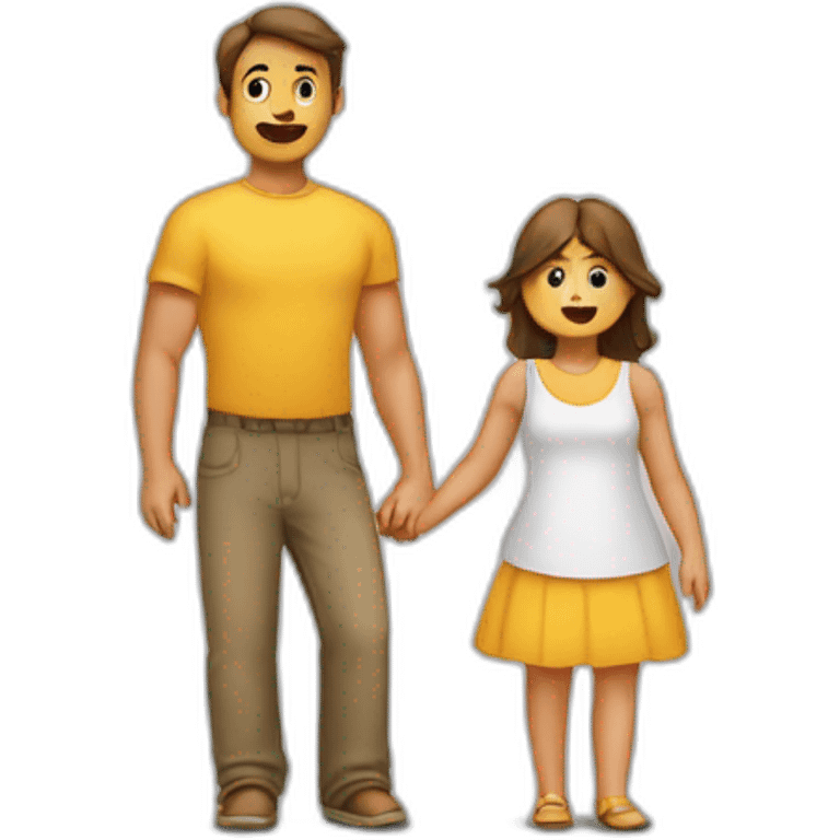 Homme et femme entrain de faire un enfant emoji