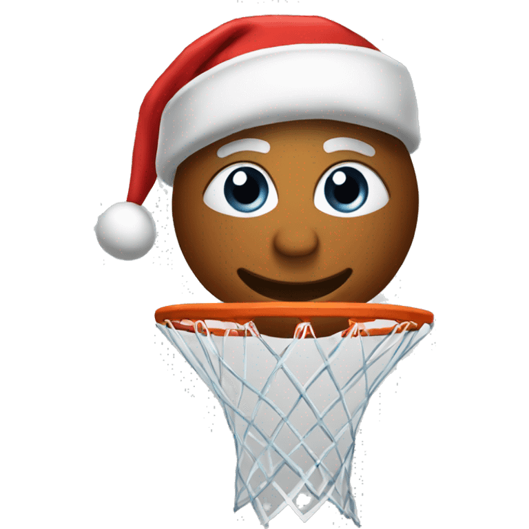 christmas basketball emoji