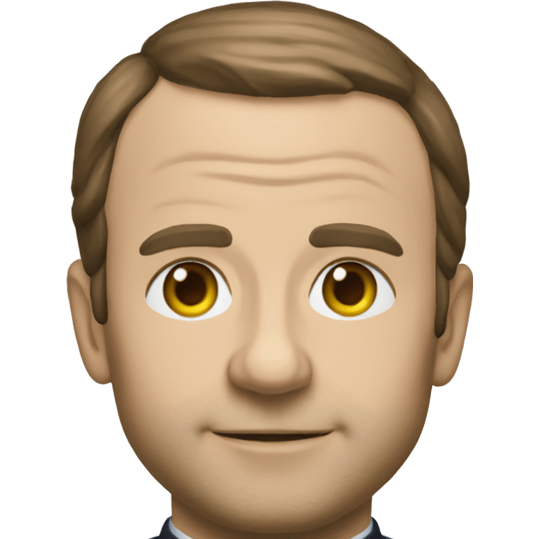 Macron en appel emoji