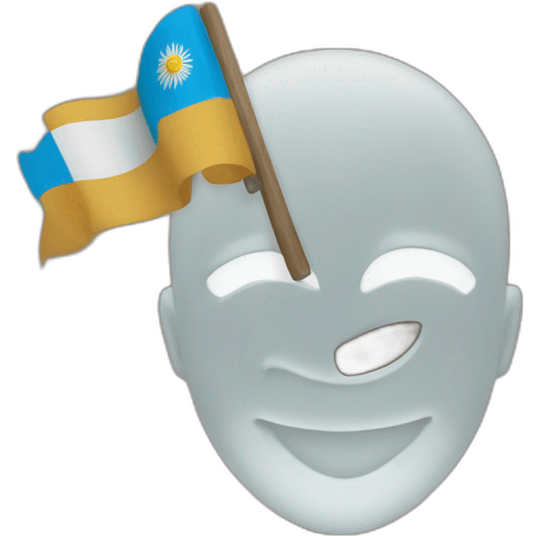 gracias sign with argentina's flag emoji