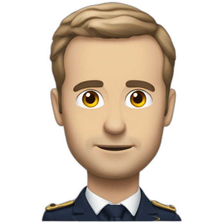 Macron volant emoji