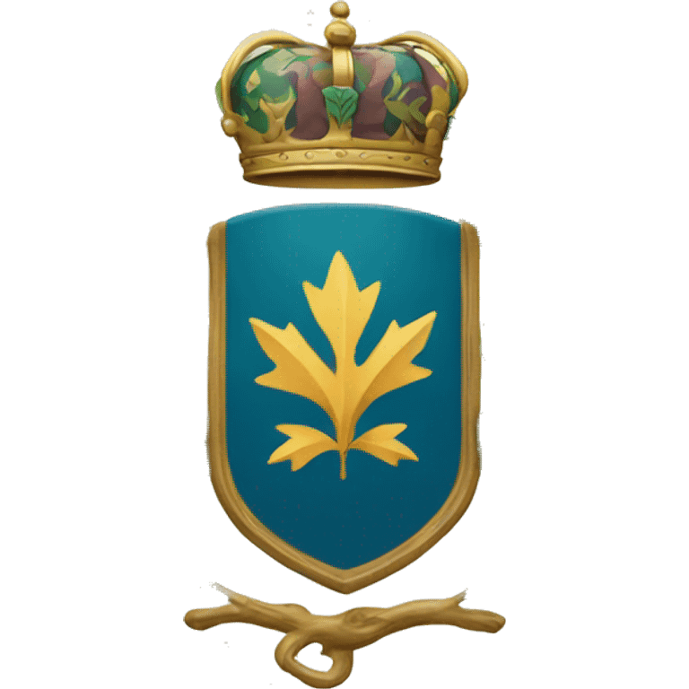 Coat of arms with leafs  emoji