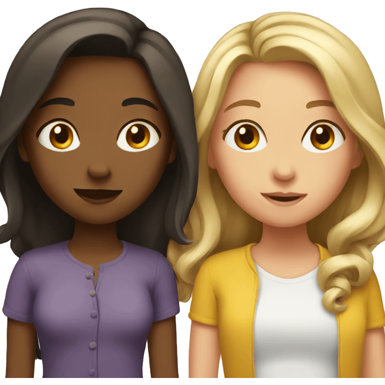 Girls together  emoji