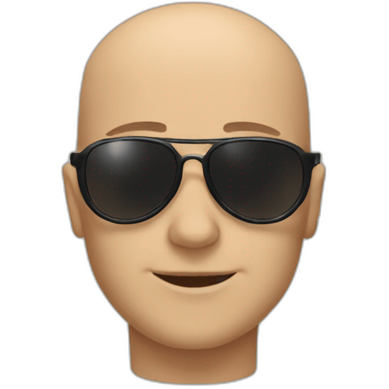 bald sherlock sunglass emoji