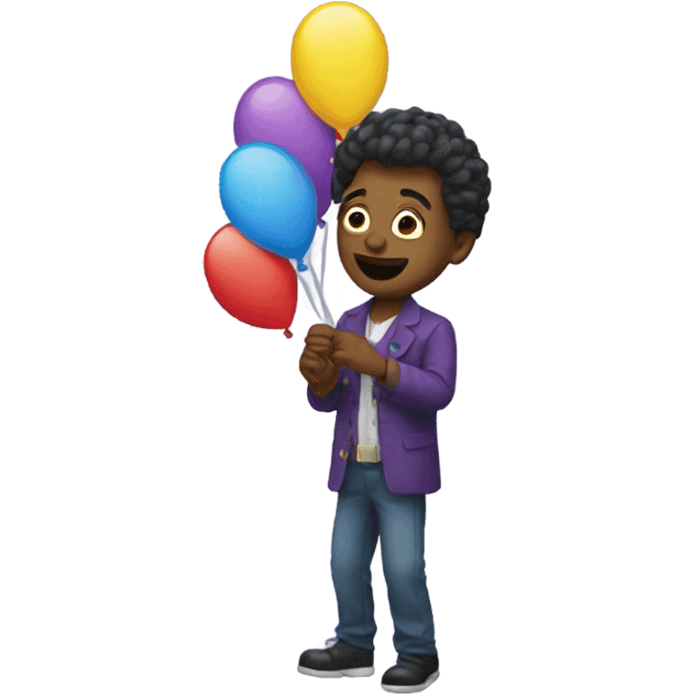 Balloon twister entertainer emoji