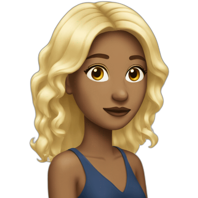 luisa sonza blonde emoji