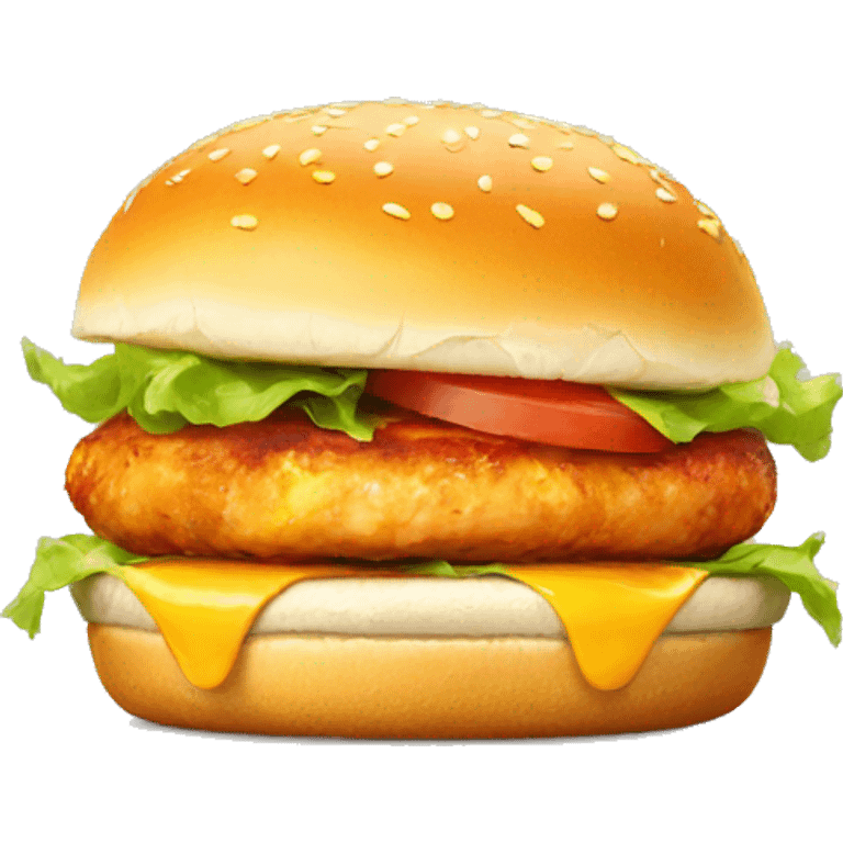 chicken burger emoji