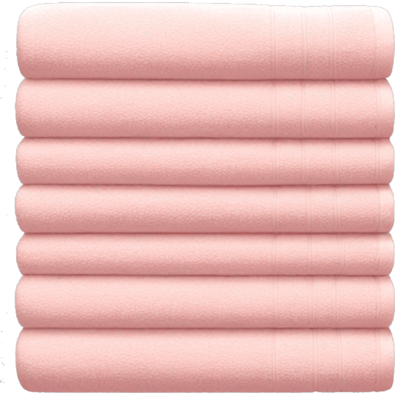 Light pink stacked towels emoji