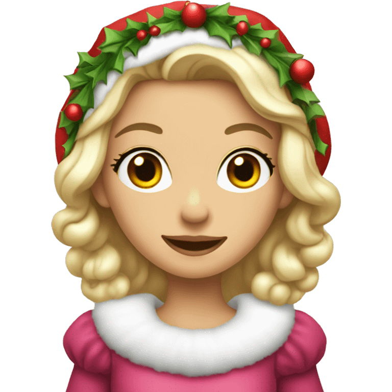 A Christmas princess  emoji