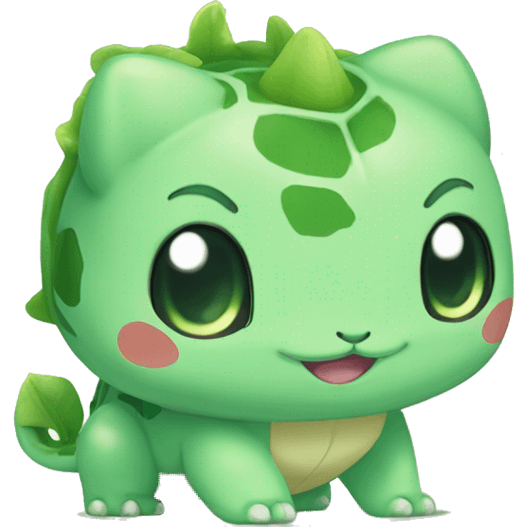 Kawaii Chibi Bulbasaur Full Body emoji