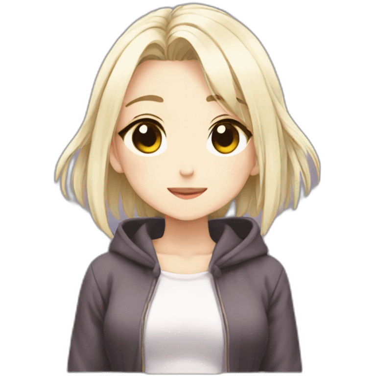 Anime girl cute emoji