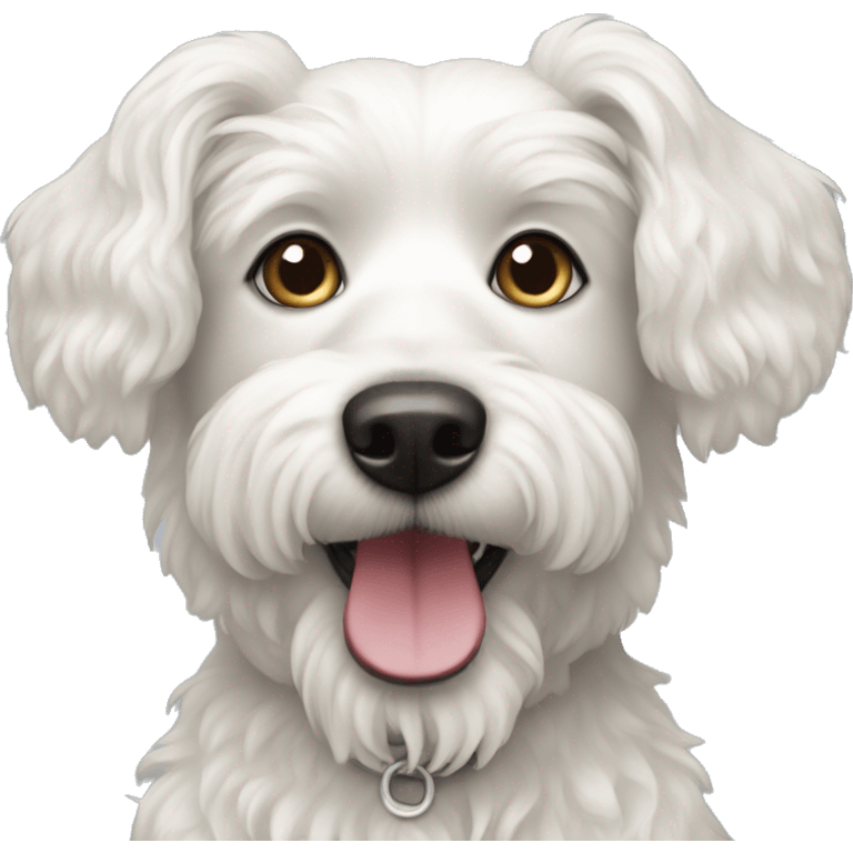 caniche white dog emoji