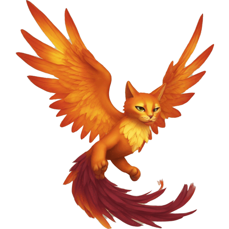 cat phoenix rising emoji