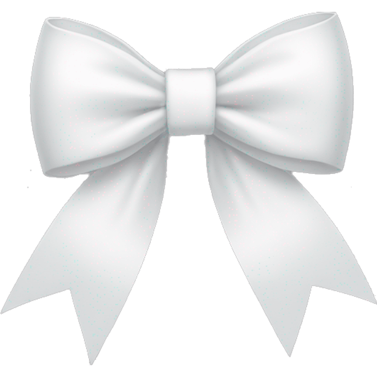 White bow with ✨ emoji