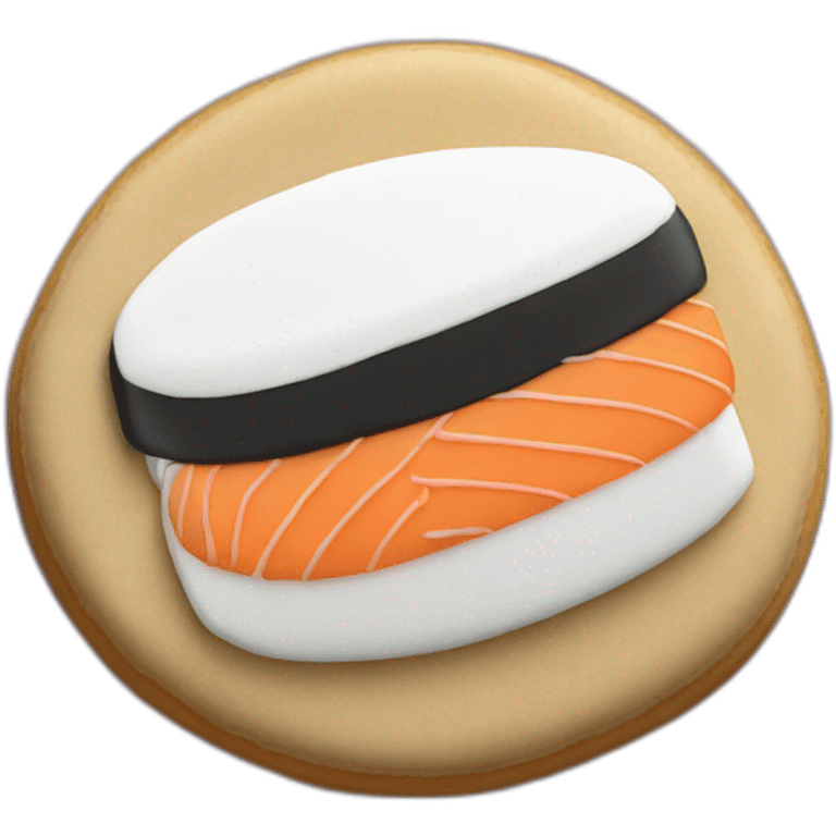 Sushi cookie  emoji