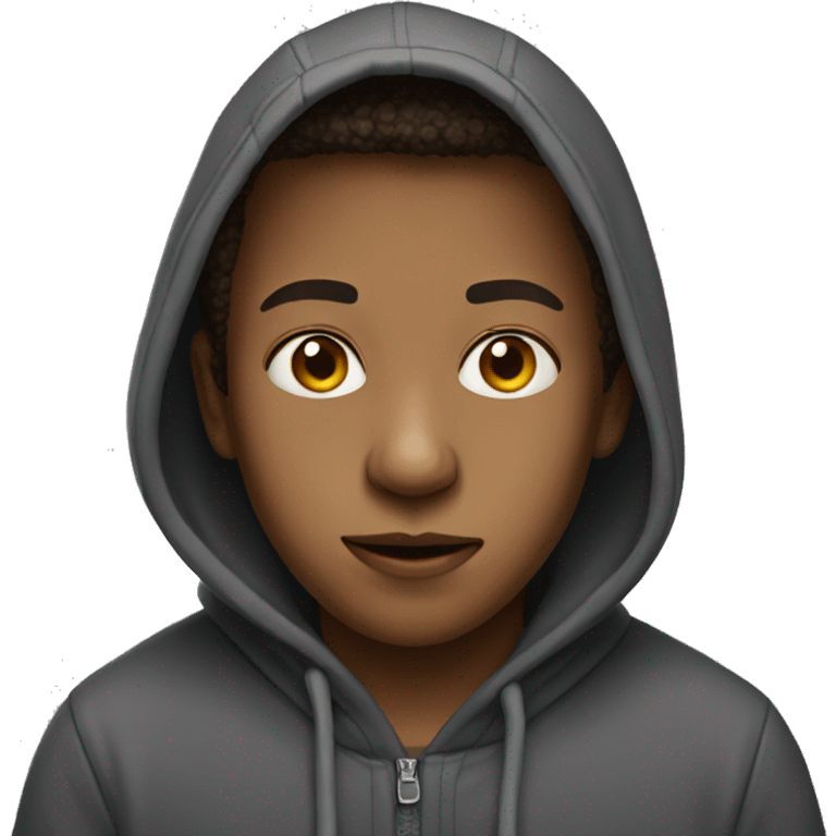  boy in hoodie portrait emoji