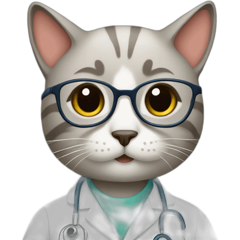 Cat doctor emoji