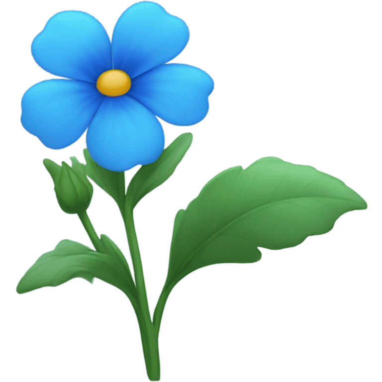 Blue flower emoji