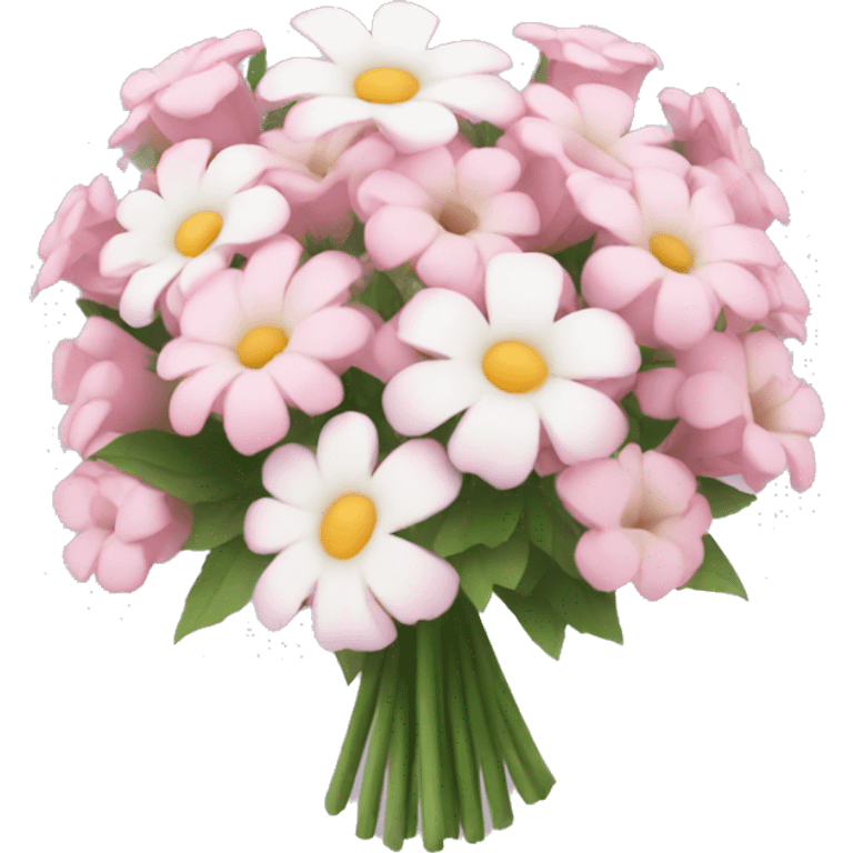 pink white flower bouquet  emoji