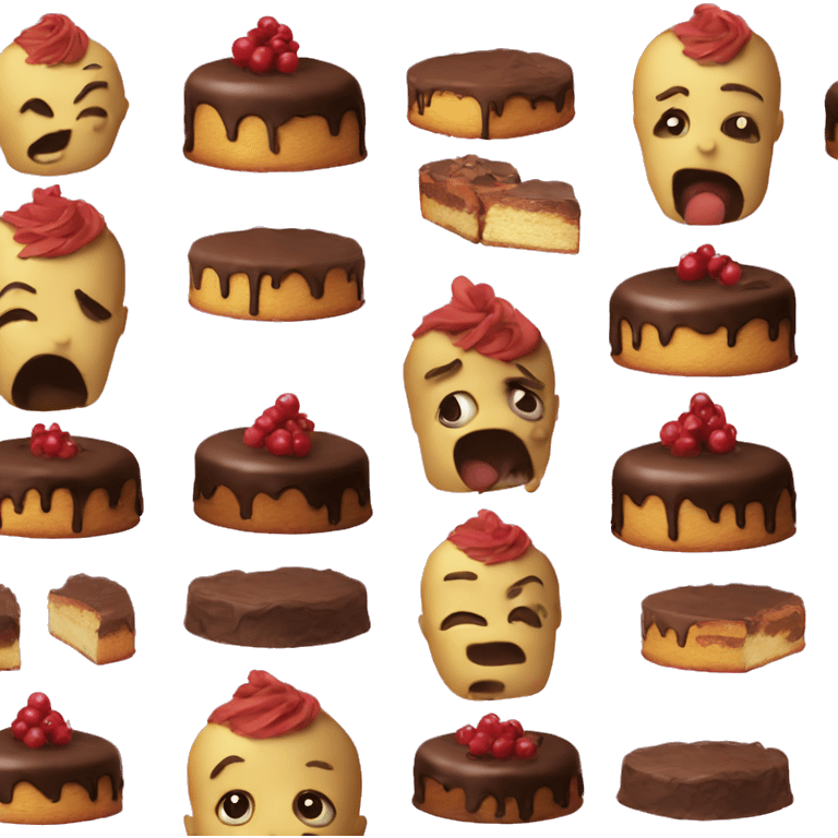 Rude cake funny  emoji