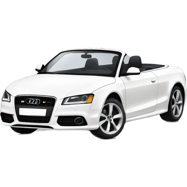 white audi convertible  emoji