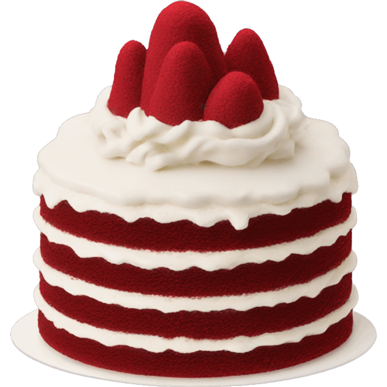 red velvet cake emoji