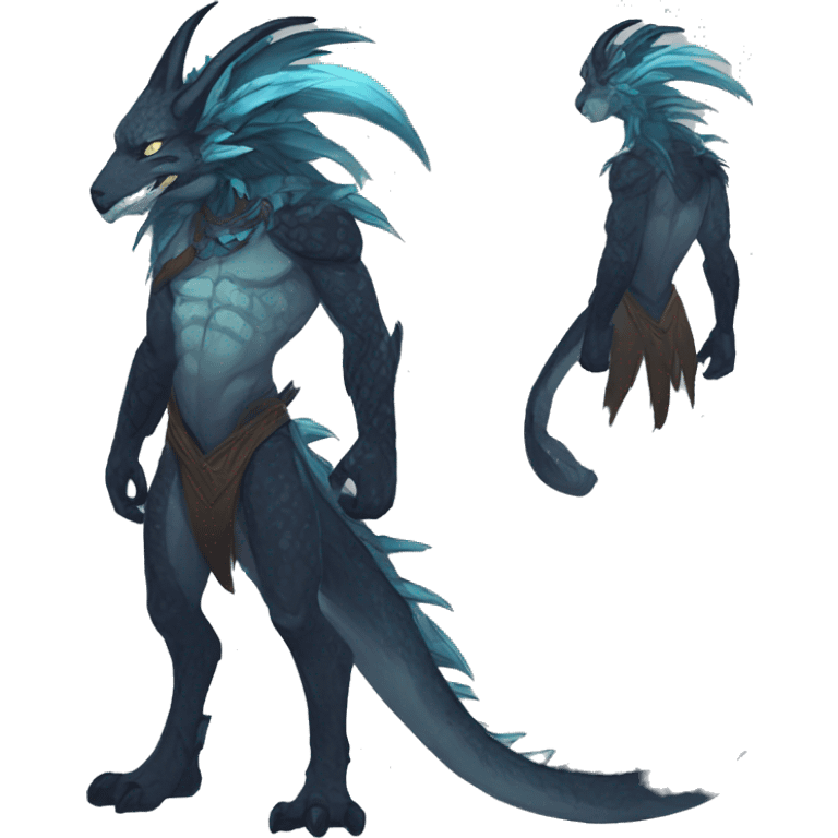 Cool Edgy Vernid species by LiLaiRa full body emoji