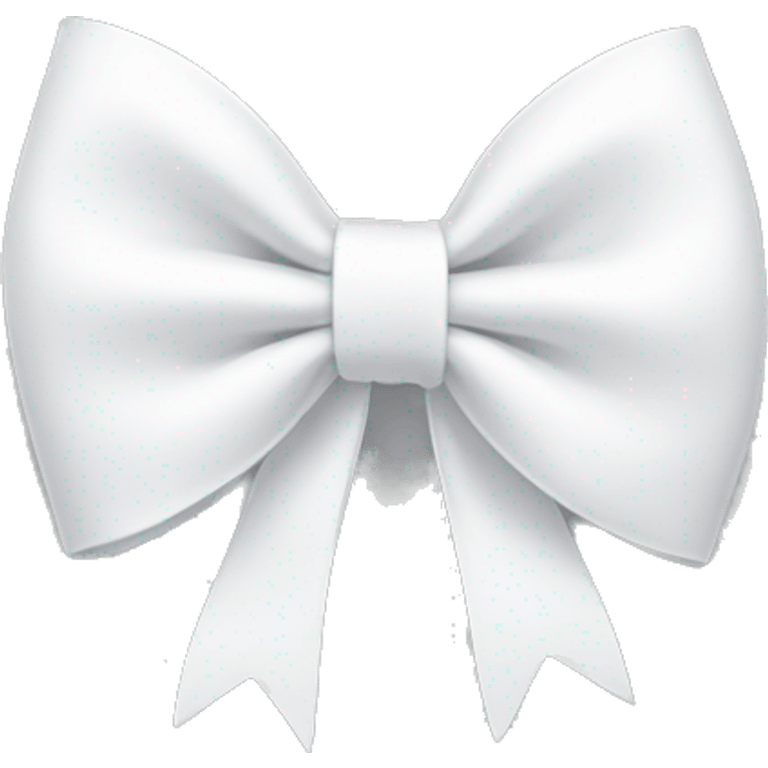 White bow on white bow emoji