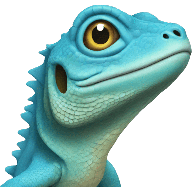 blue lizard emoji