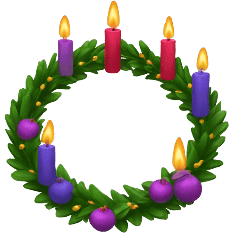 advent wreath emoji