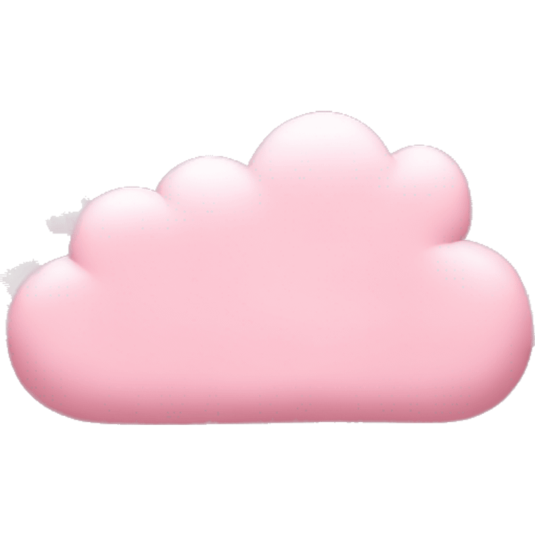 Create thinking cloud full od baby pink hearts.  emoji