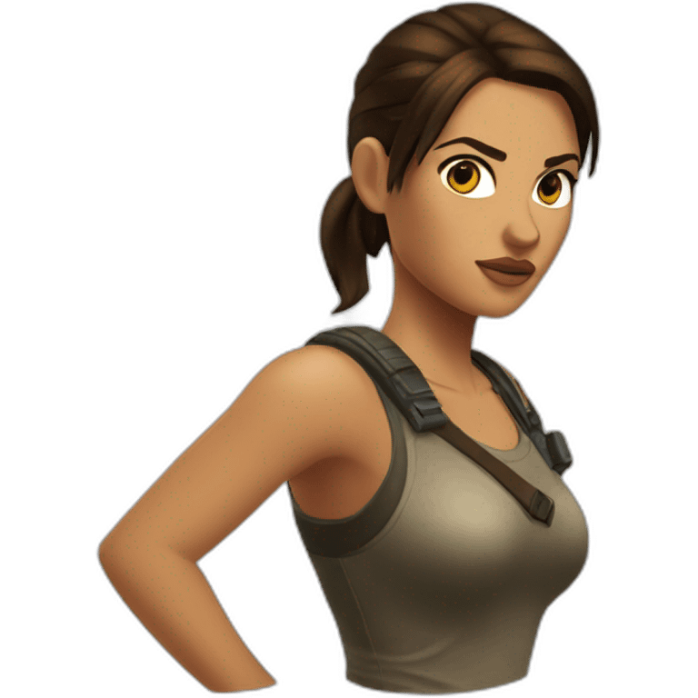 lara croft emoji