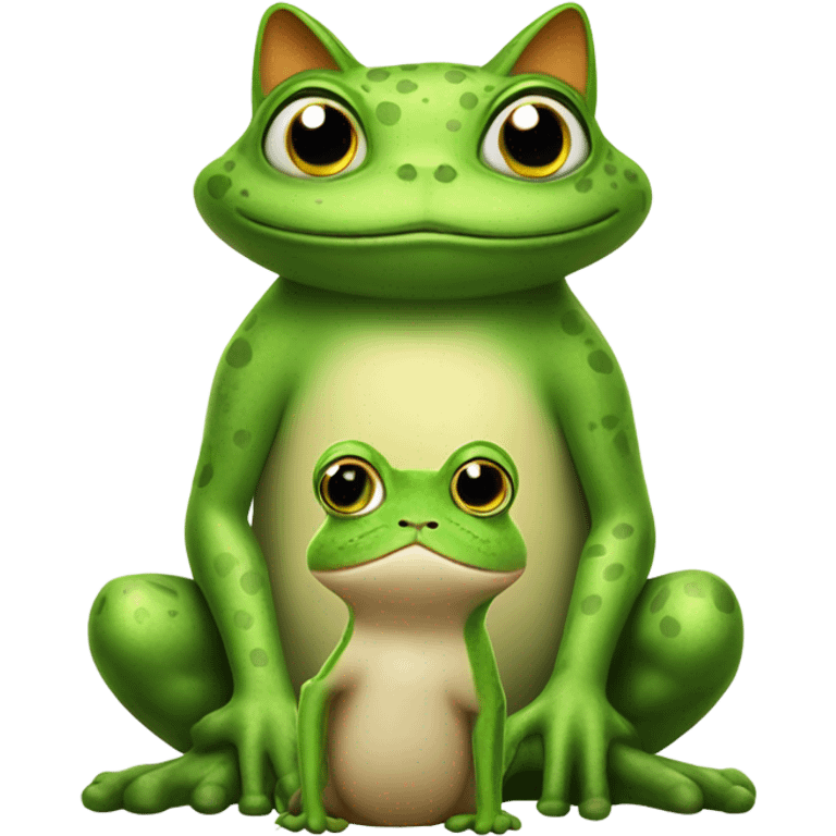 cat + frog emoji