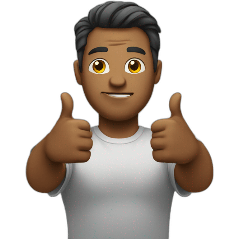 man showing thumbs down emoji