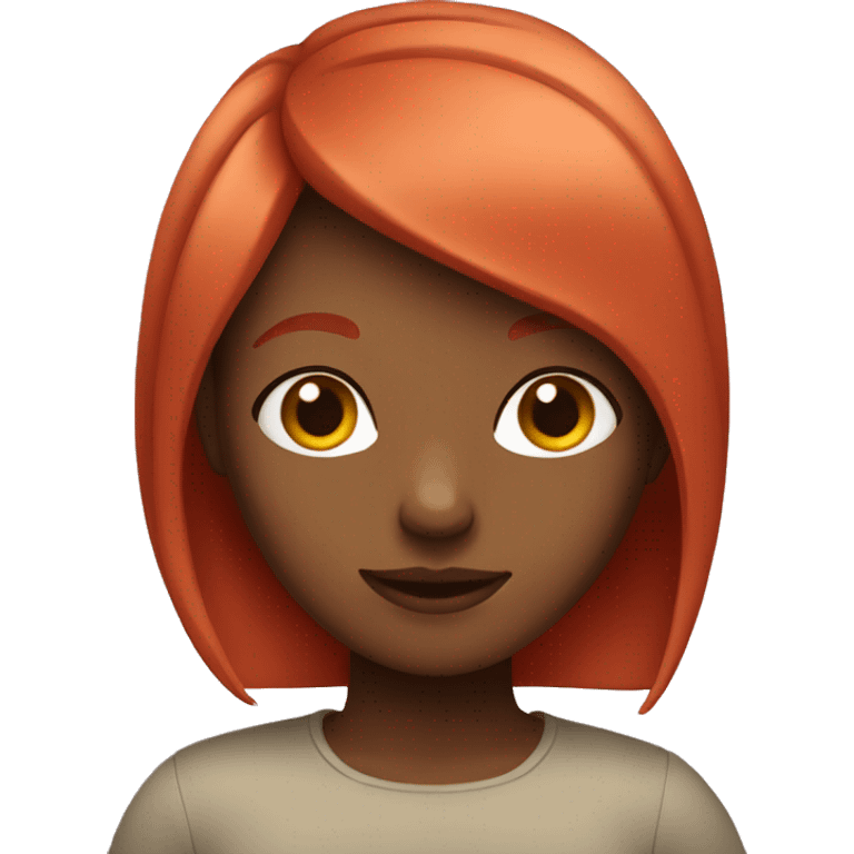 Girl with red hair emoji