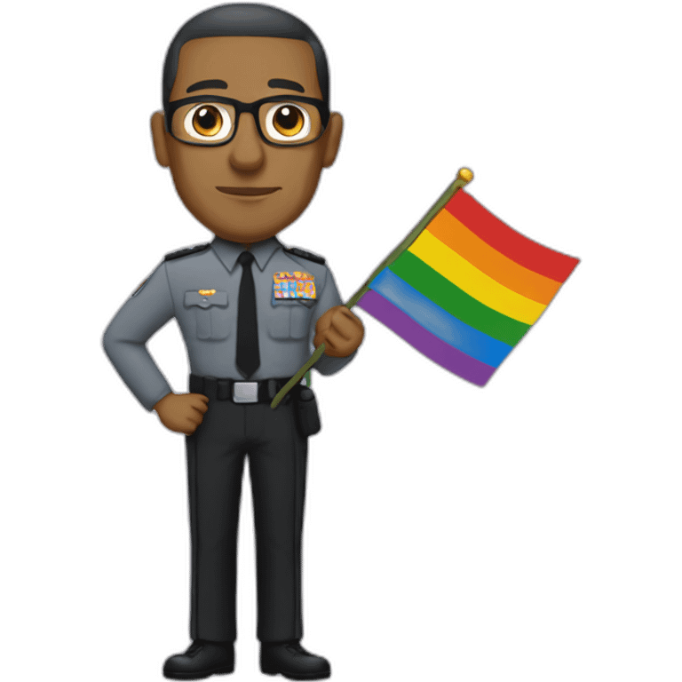 gustavo fring holding the pride flag emoji