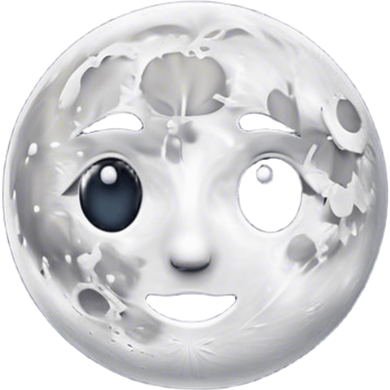 moon on the sky background emoji