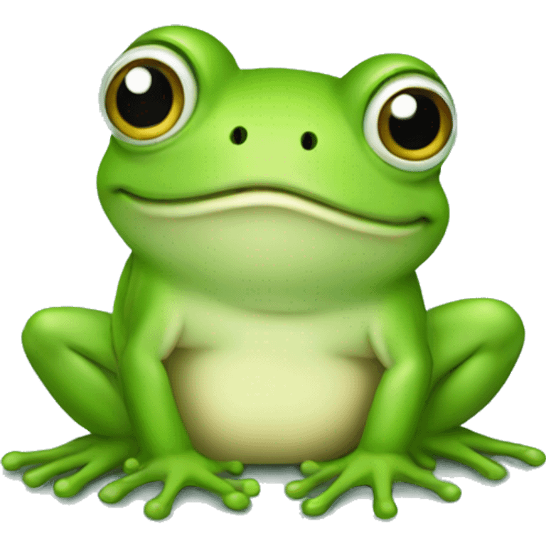 Cute frog  emoji