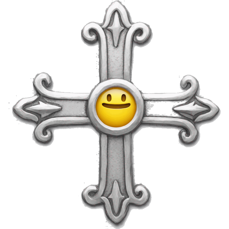 Croix en argent  emoji