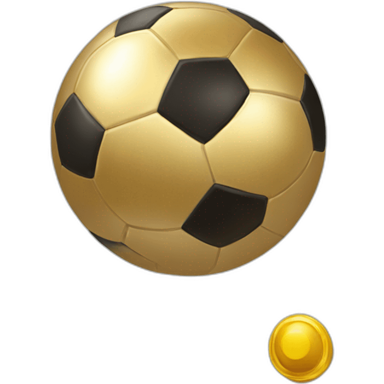 Ballon de foot en Or emoji