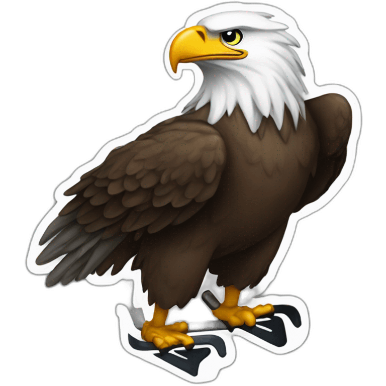 puck eagle ice hockey emoji