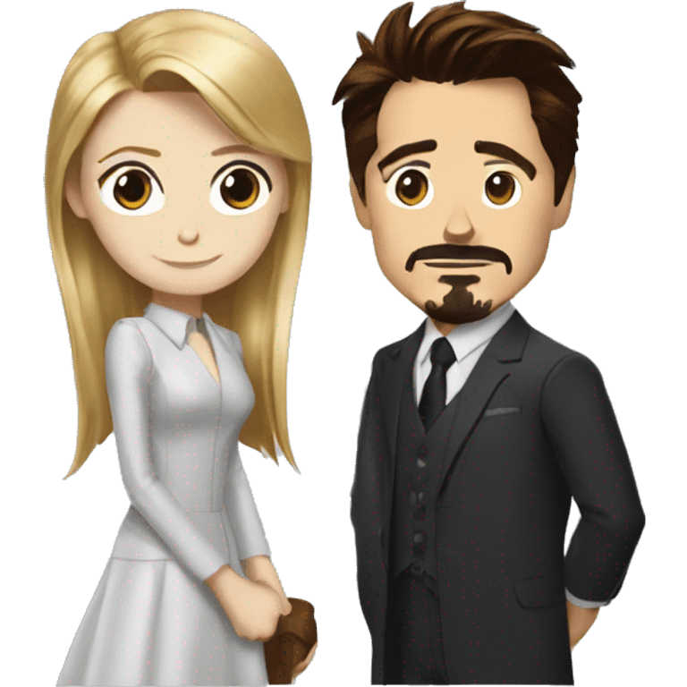 Tony stark and pepper potts  emoji