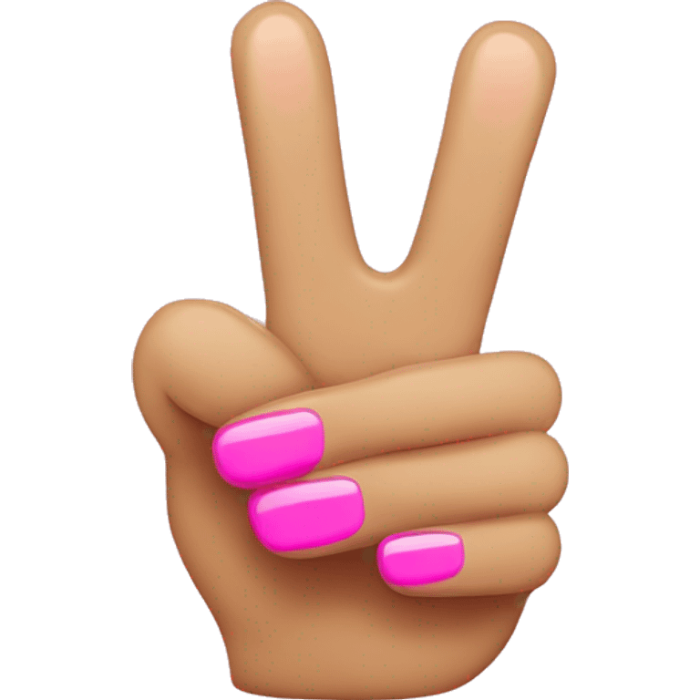 Thumbs up with pink nail polish emoji