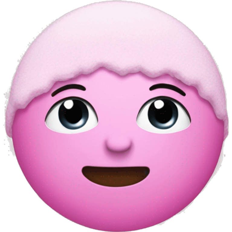 pink snow fall emoji