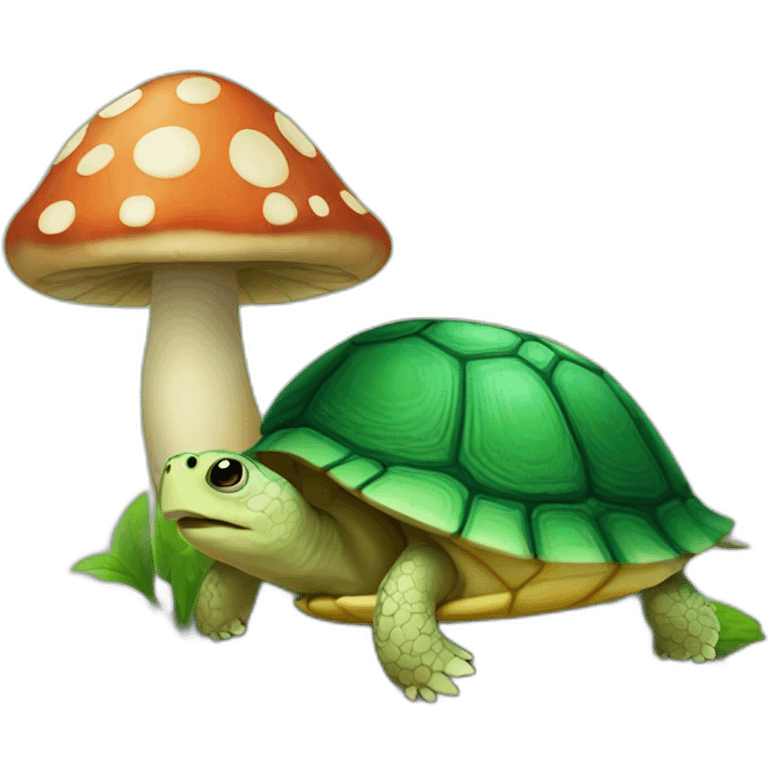 Turtle-mushroom emoji