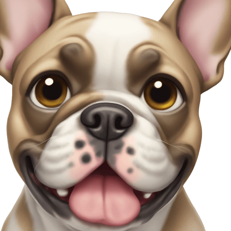 French bulldog merle emoji