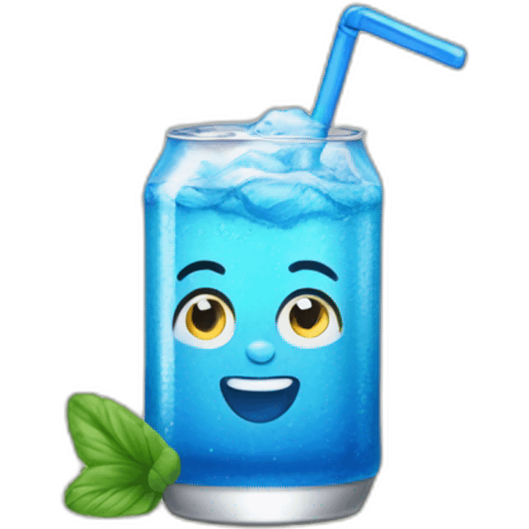 Chibre bleu French softdrink emoji