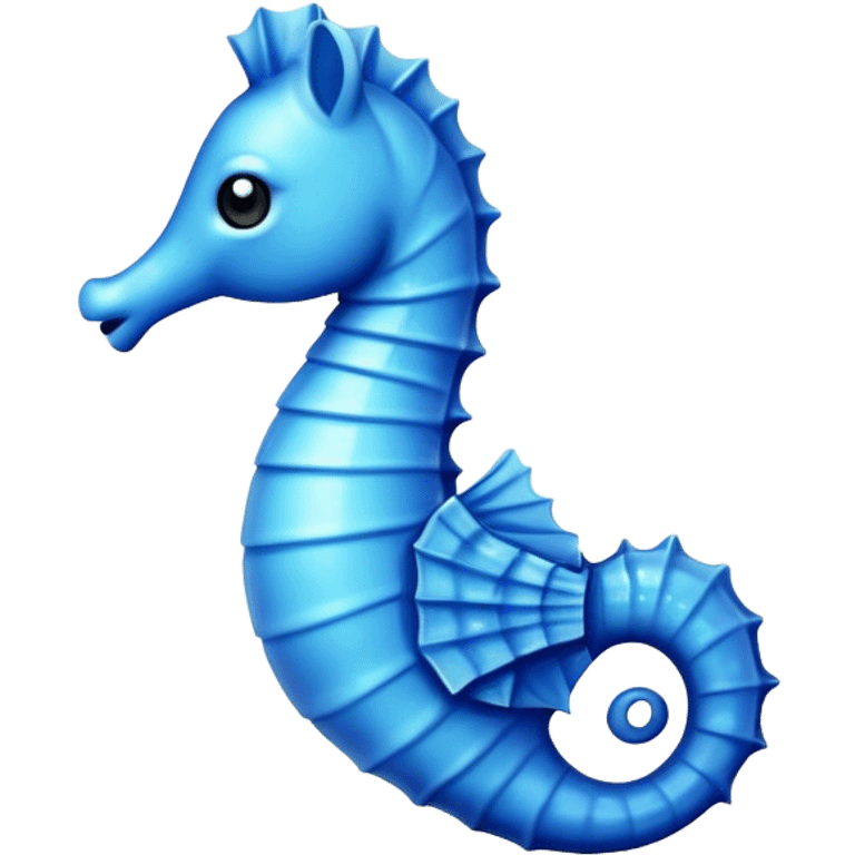 blue seahorse cute  emoji